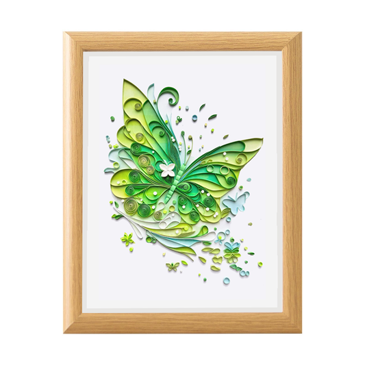 Quilling Butterfly with Frame - Paper Art, Wall Art, Unique Gift for Nature Lovers